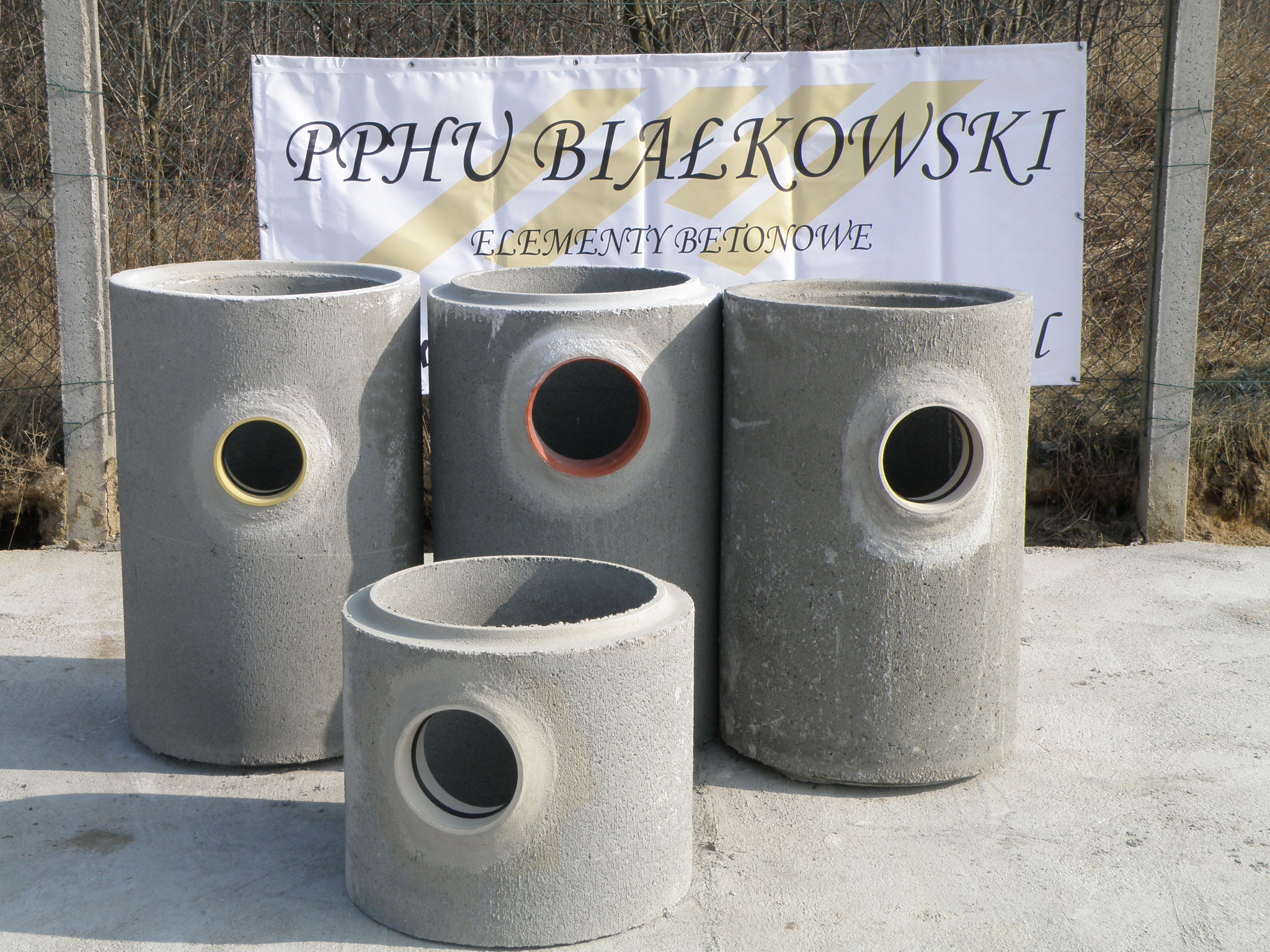 Nadstawki betonowe DN500 z przejsciami